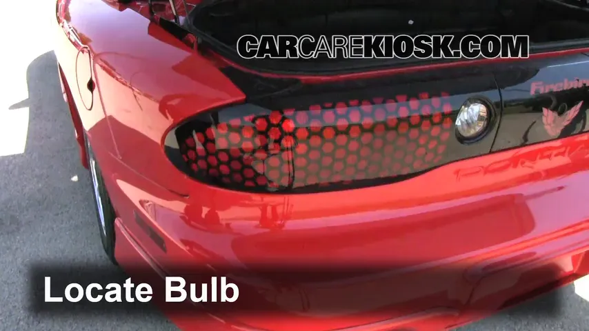 2001 Pontiac Firebird 3.8L V6 Convertible Lights Tail Light (replace bulb)